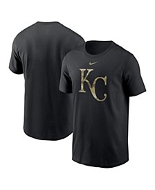 Men's Black Kansas City Royals Camo Logo Team T-shirt