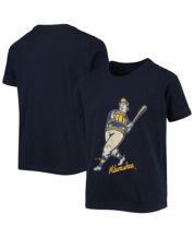 Lids Milwaukee Brewers Youth Heart And Soul T-Shirt - Navy