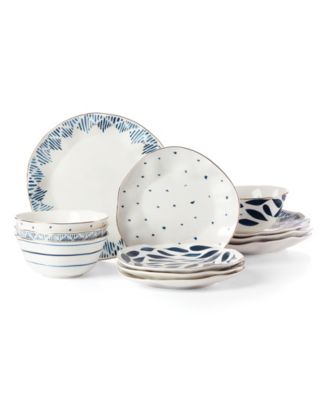 Lenox Blue Bay 12 Pc. Dinnerware Set, Service for 4 - Macy's