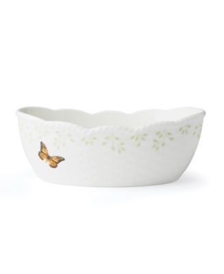 Lenox Butterfly Meadow Scalloped Oval Bread Basket - Macy's