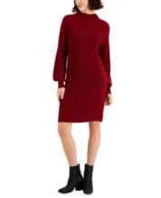 Macy's red sweater dress deals