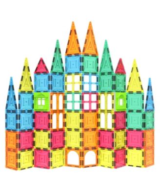 102 Piece Magnetic Building Block Play People Castle Set