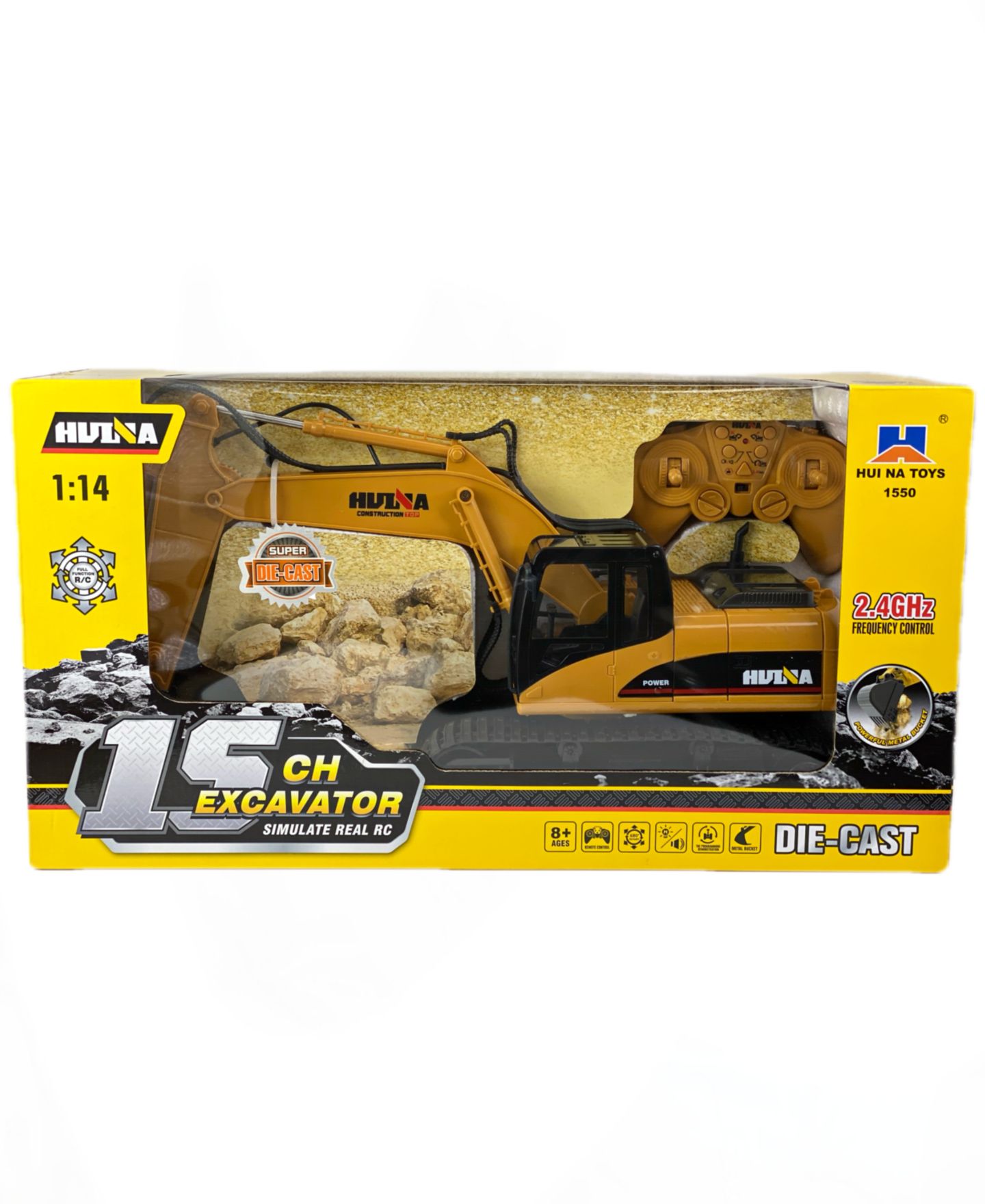 Детская игрушка Big Daddy Mag-Genius 15-Channel Fully Functional Die-Cast Remote Control Excavator Toy — фото 8