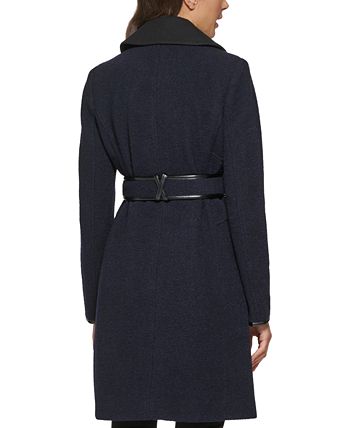 GUESS Women's Asymmetrical-Zipper Coat, Created for Macy's - Macy's