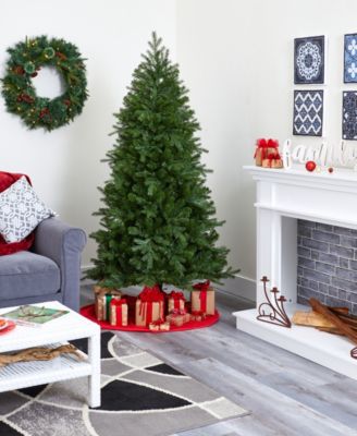 Vienna Fir Artificial Christmas Tree with Lights and Bendable Branches, 72"