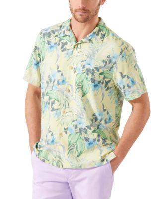 Tommy Bahama - Men's Garden of Hope & Courage IslandZone&reg; Moisture-Wicking Floral-Print Camp Shirt