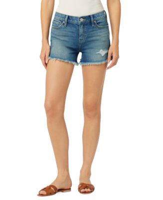 Judy Blue Mid Rise Cut Off Shorts - A Little Bird Boutique