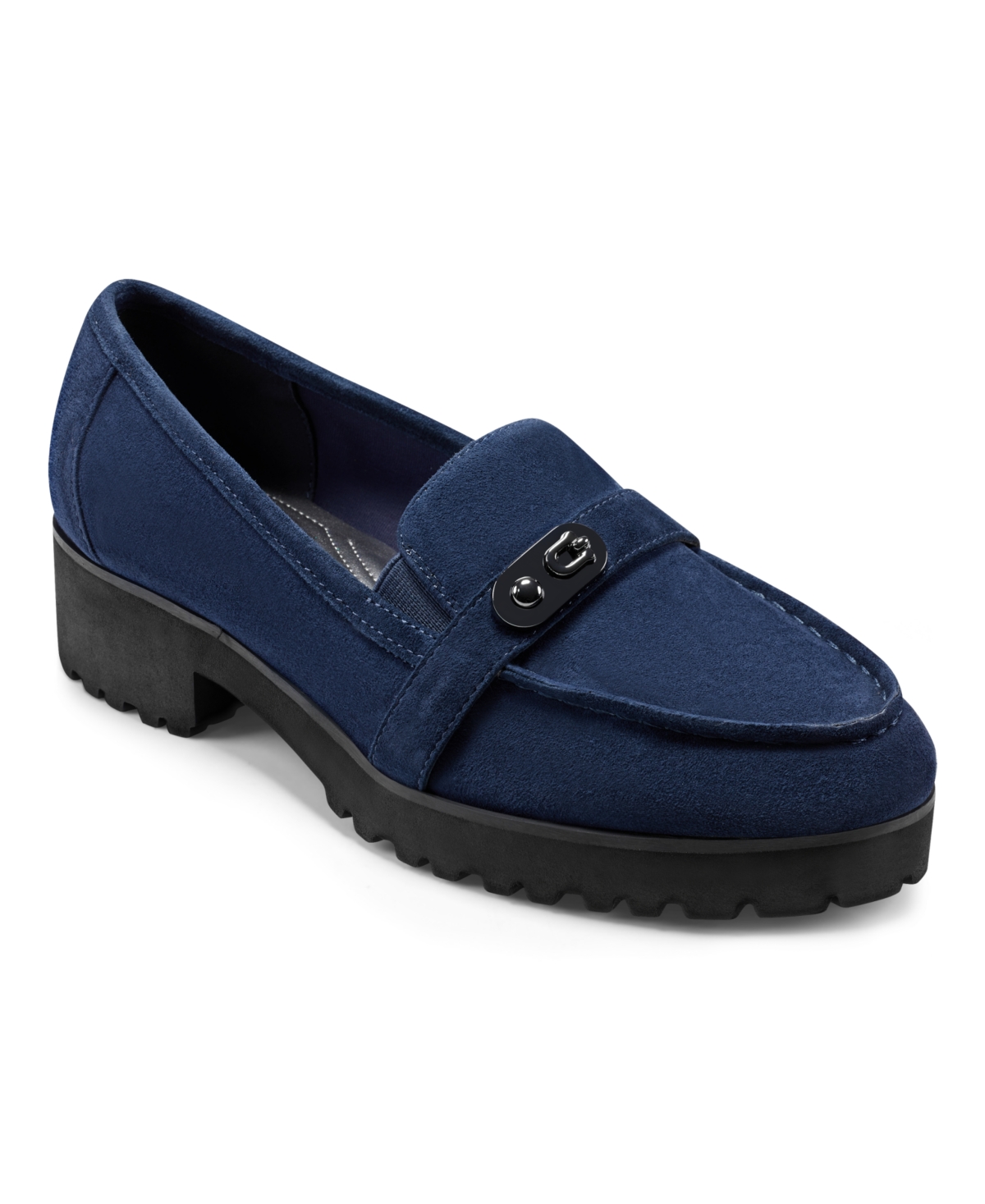 EASY SPIRIT WOMEN'S WENDY BLOCK HEEL CASUAL SLIP-ON LOAFERS WOMEN'S SHOES
