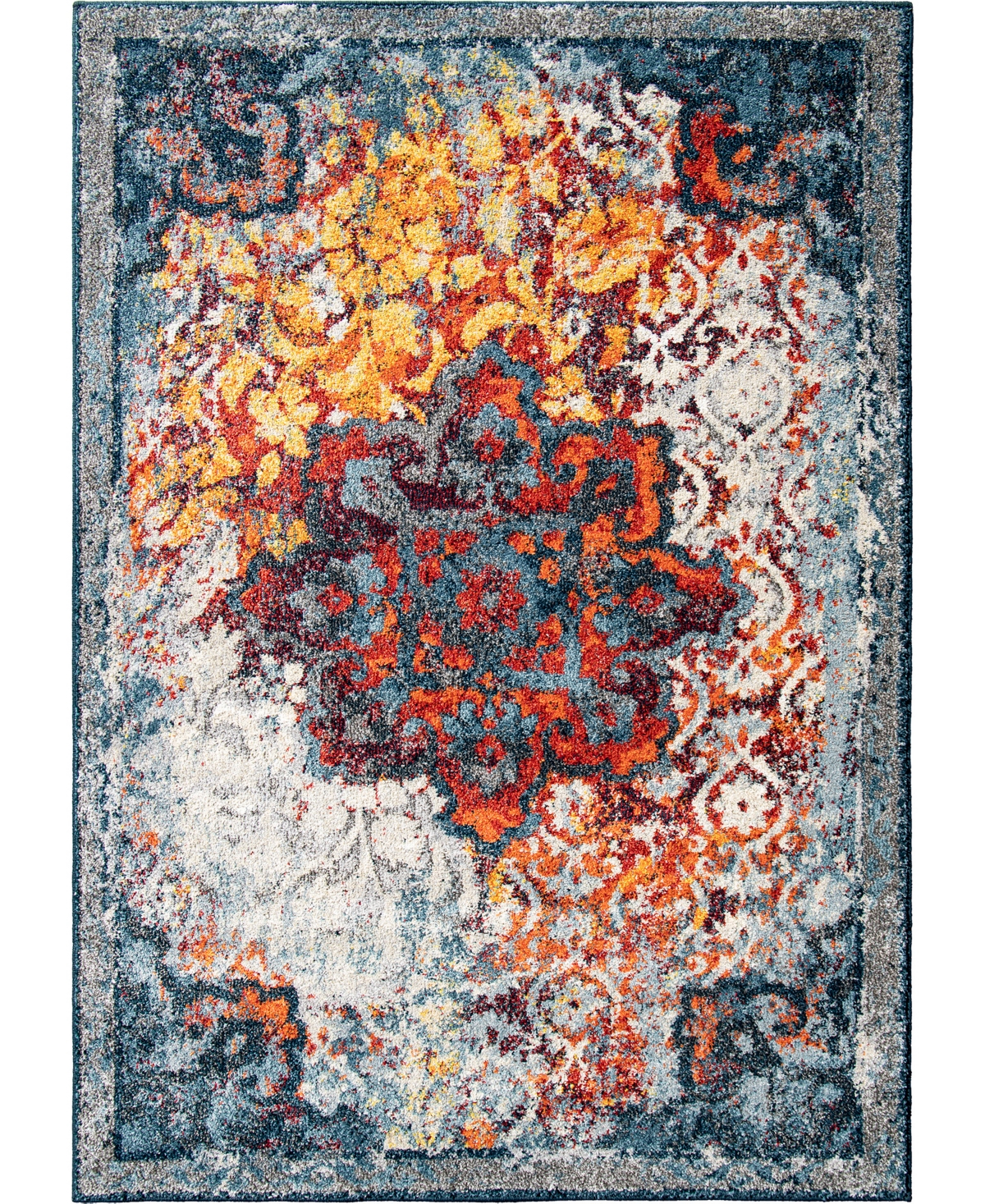 Edgewater Living Bijou Bosford 5'3in x 7'6in Area Rug - Multi, Blue
