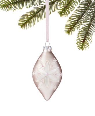 Holiday Lane - Linen Holiday Glass Drop Ornament
