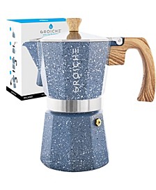 MILANO Stone Stovetop Espresso Maker Moka Pot 12 Cup, 23.6 Oz