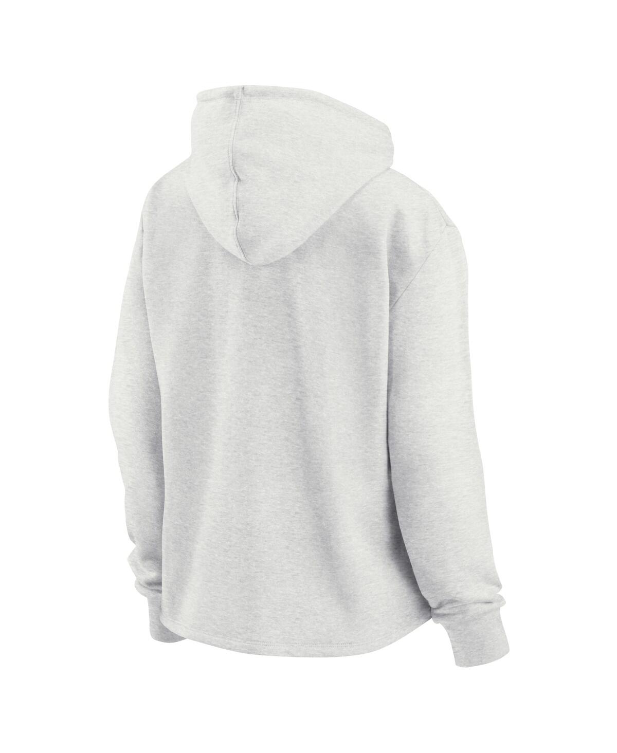Fanatics Branded Ash Washington Capitals True Classics Legacy Quarter-zip Hoodie In Ash