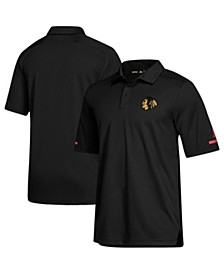 Men's Black Chicago Blackhawks Game Day Climalite Polo Shirt