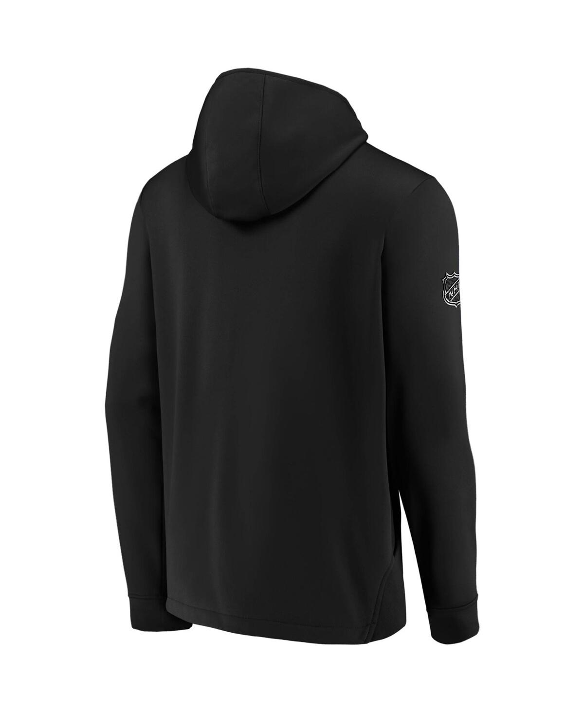 Fanatics Branded Black San Jose Sharks Authentic Pro Locker Room Pullover Hoodie In Black