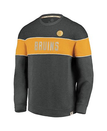 Boston Bruins Fanatics Branded Varsity Reserve Sweatshirt - Heathered  Charcoal