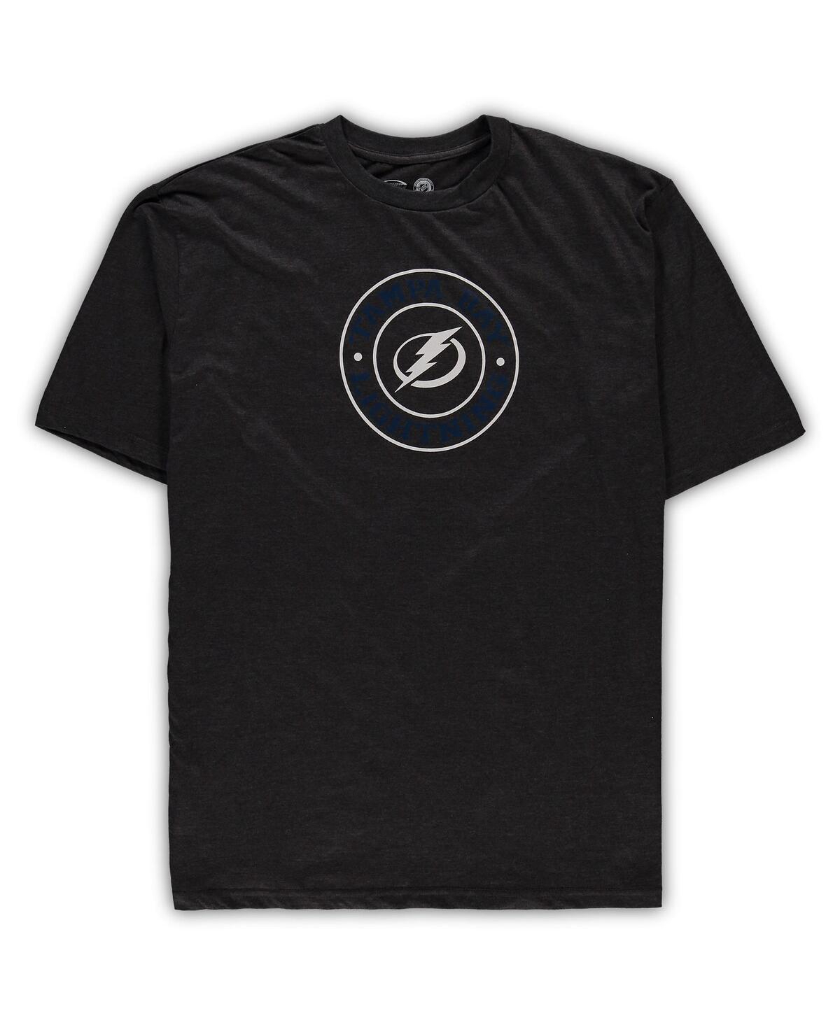 Concepts Sport Men's  Blue, Heathered Charcoal Tampa Bay Lightning Big And Tall T-shirt And Shorts Sl In Blue,heathered Charcoal