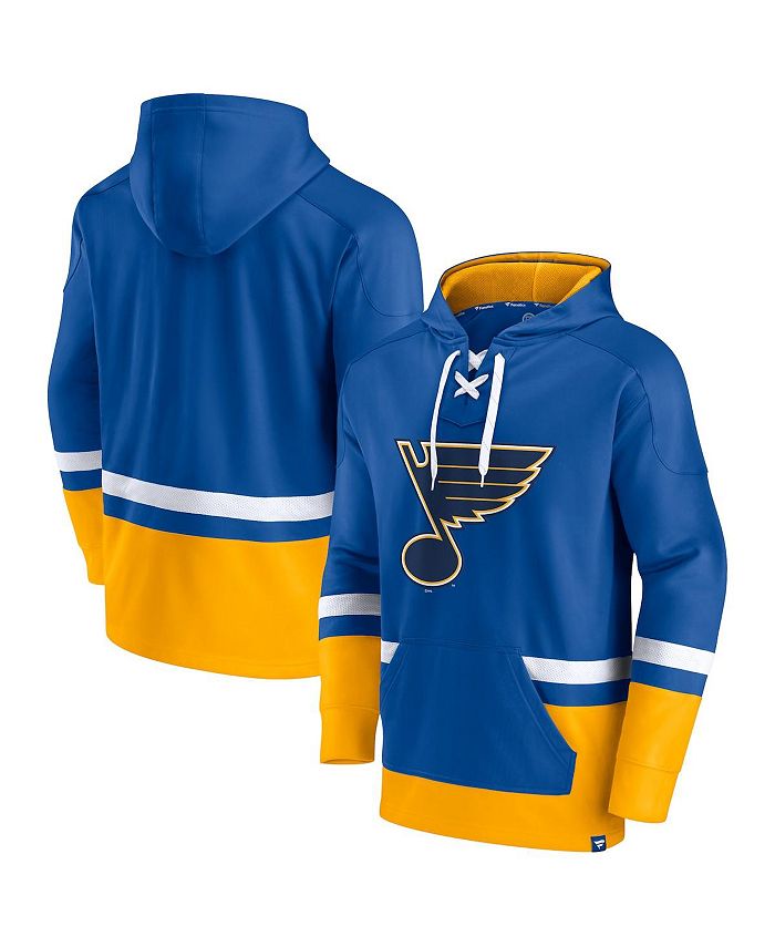 Men's Mitchell & Ness Blue St. Louis Blues City Collection Pullover Hoodie