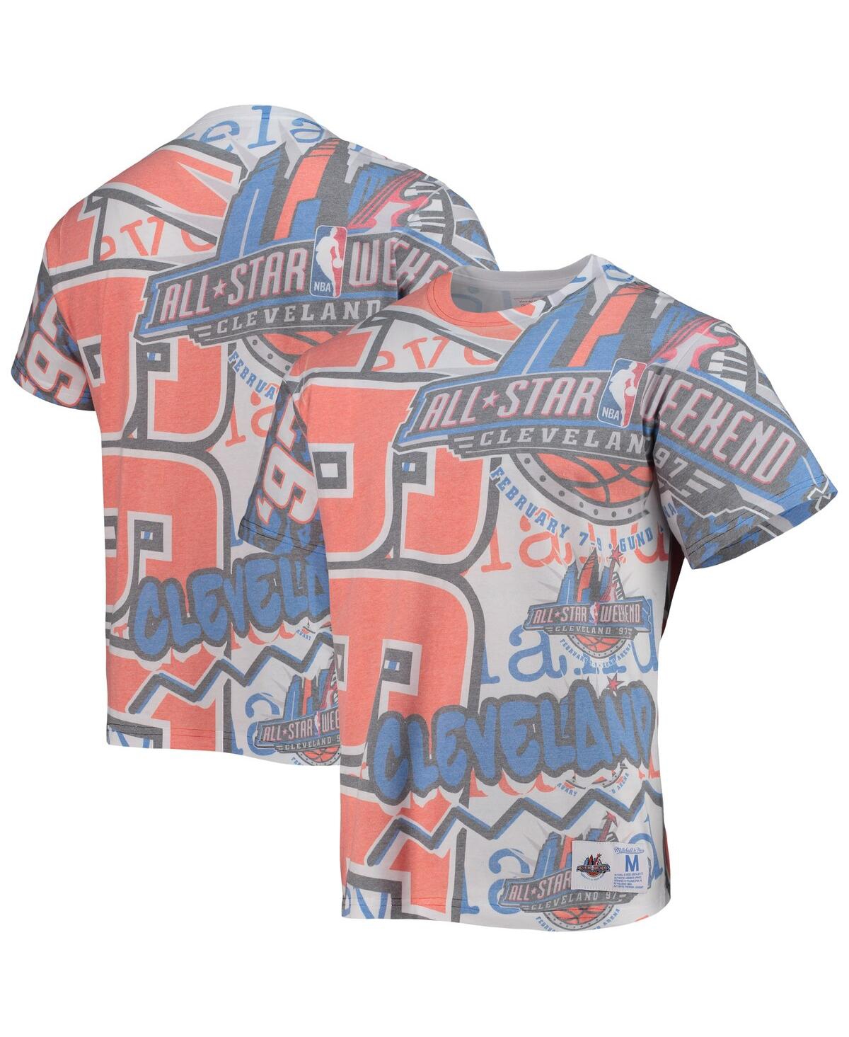 Mitchell & Ness Men's  White Nba 1997 All-star Game Hardwood Classics Big And Tall Jumbotron T-shirt In White