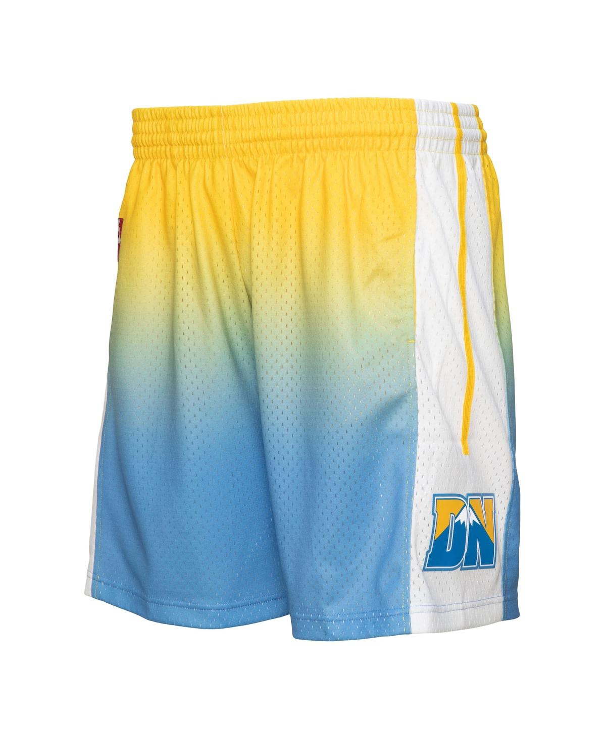 Mitchell & Ness Men's  Yellow And Blue Denver Nuggets 2006/07 Hardwood Classics Fadeaway Reload 3.0 S In Yellow,blue