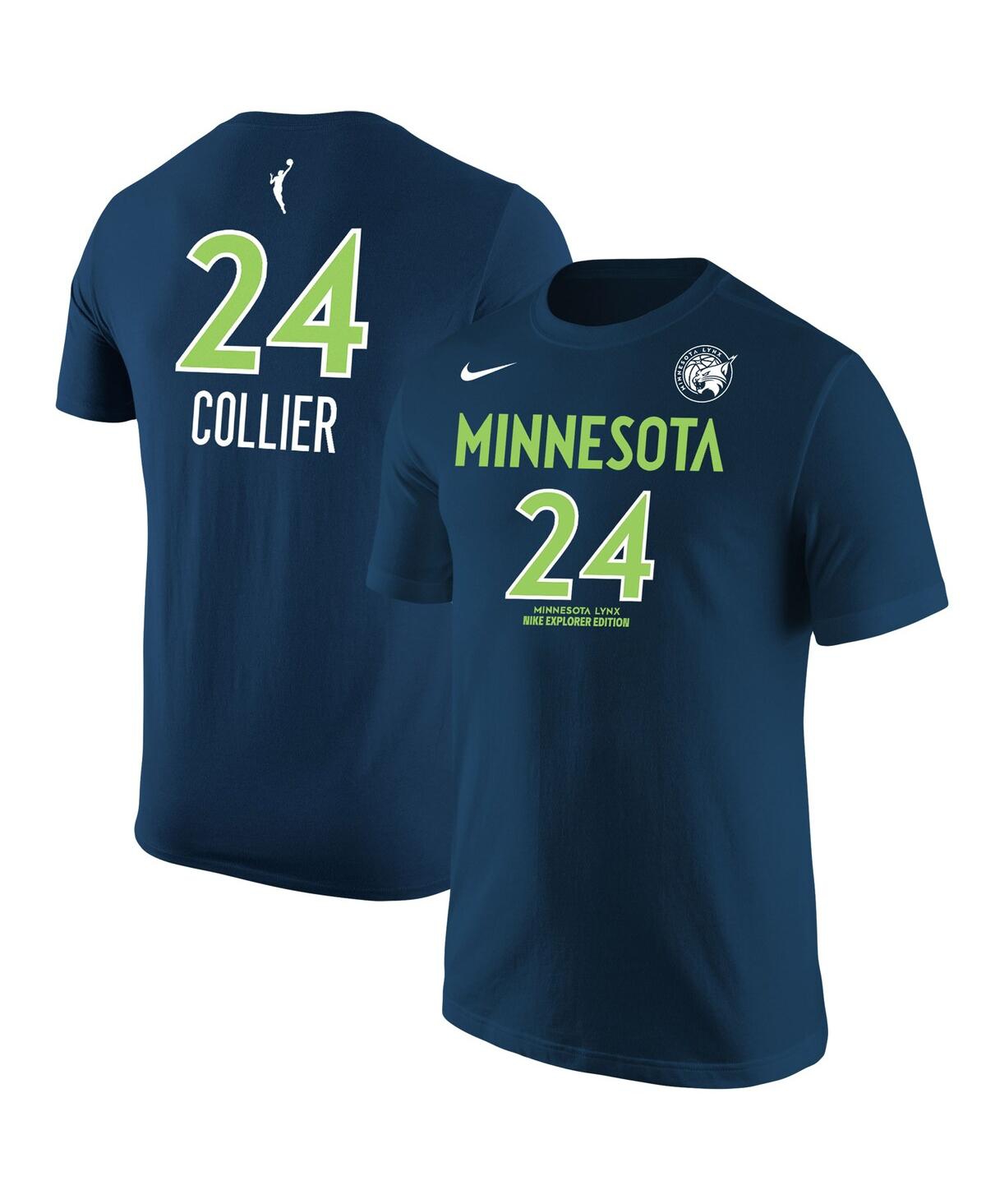 Nike Men's  Napheesa Collier Navy Minnesota Lynx Explorer Edition Name Number T-shirt In Navy