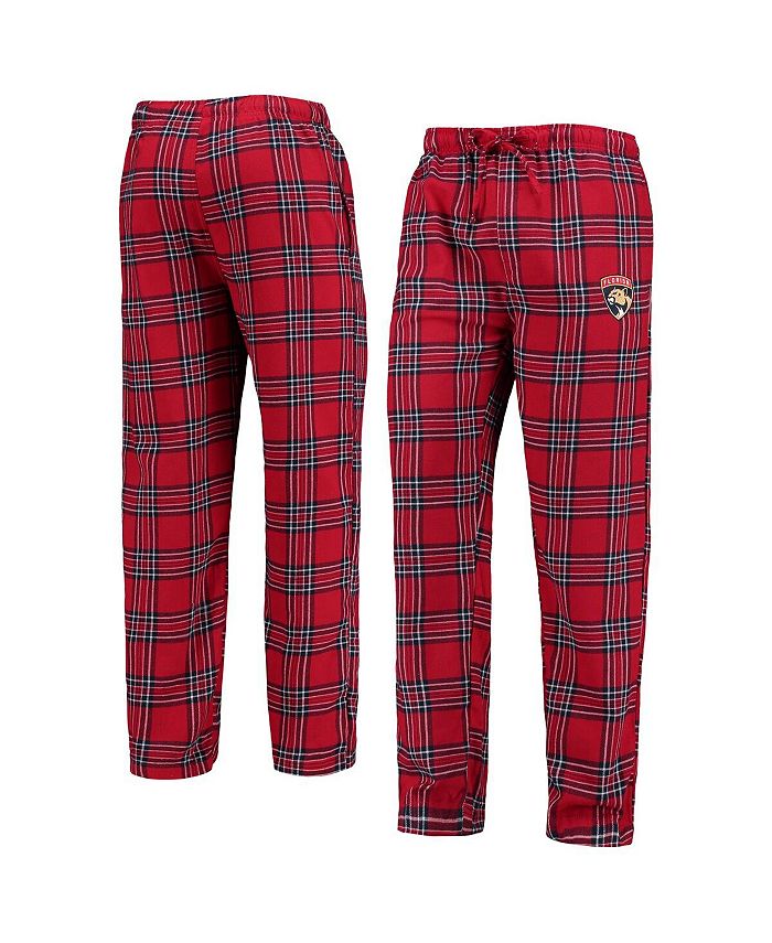 Concepts Sport Men's Red, Navy Florida Panthers Takeaway Plaid Flannel ...