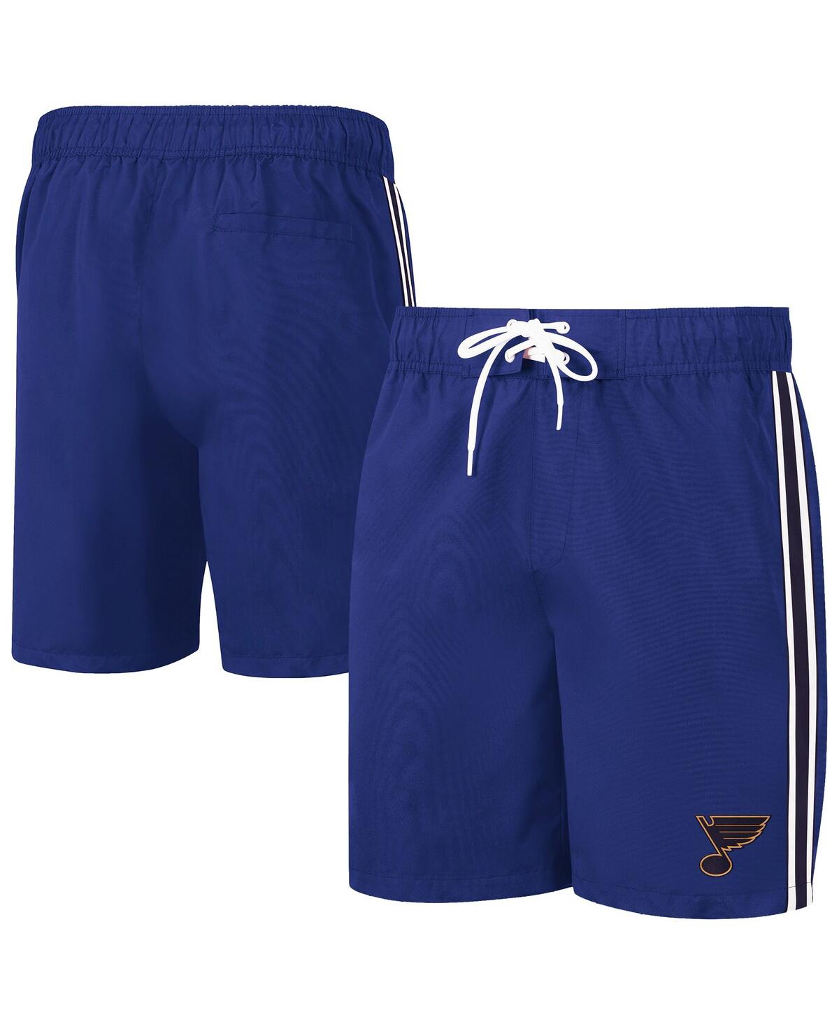 Shop G-iii Sports By Carl Banks Men's  Blue St. Louis Blues Sand Beach Swim Shorts