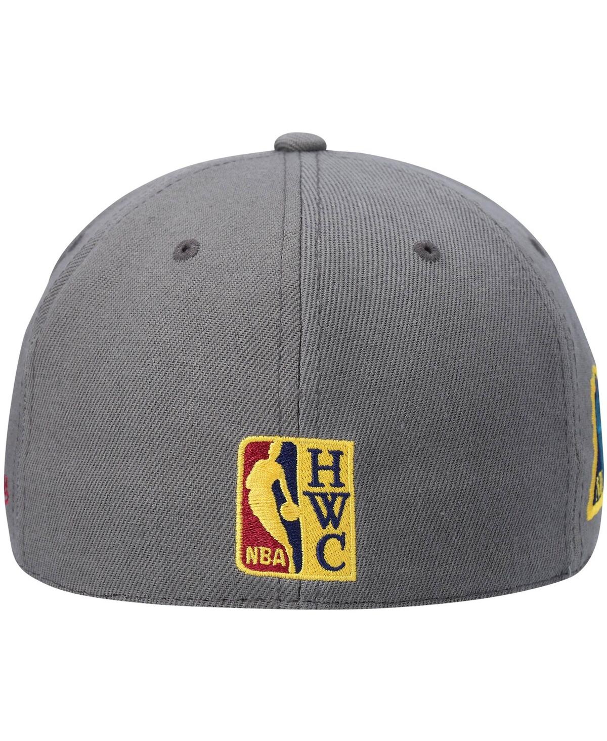 Shop Mitchell & Ness Men's  Charcoal Los Angeles Lakers Hardwood Classics Nba 50th Anniversary Carbon Cabe