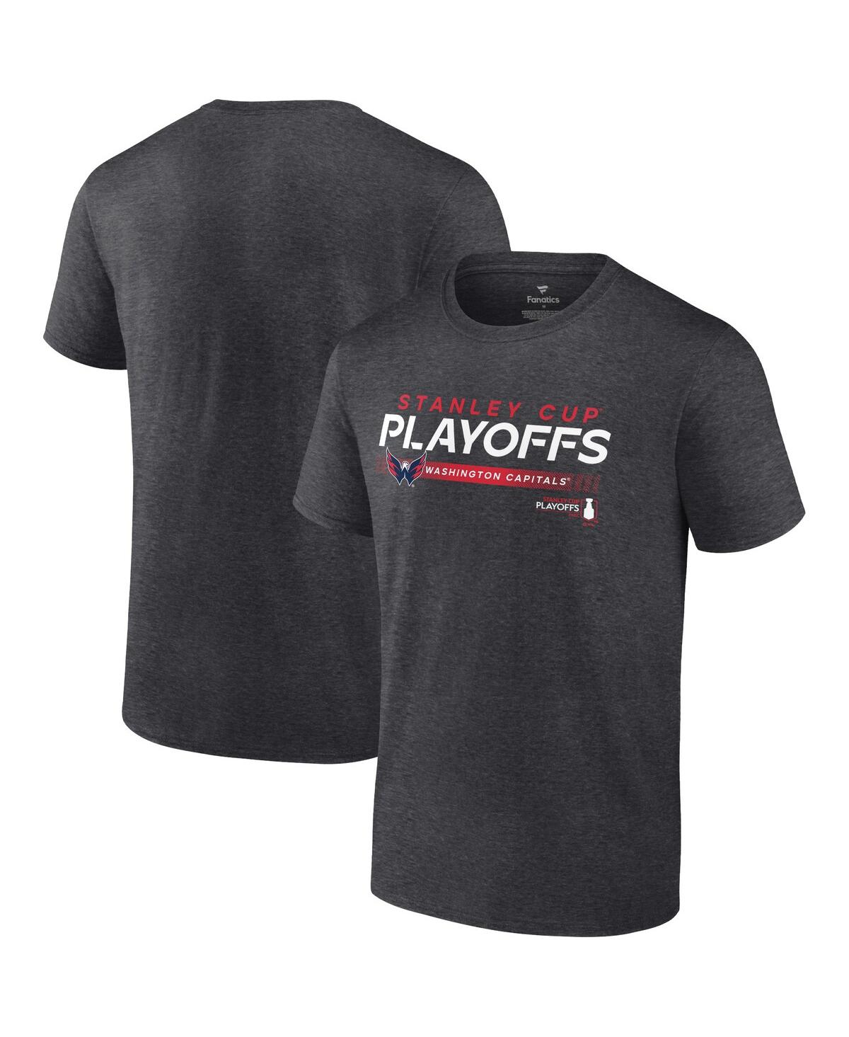 Men's FanaticsWashington Capitals 2022 Stanley Cup Playoffs Playmaker T-shirt - Charcoal