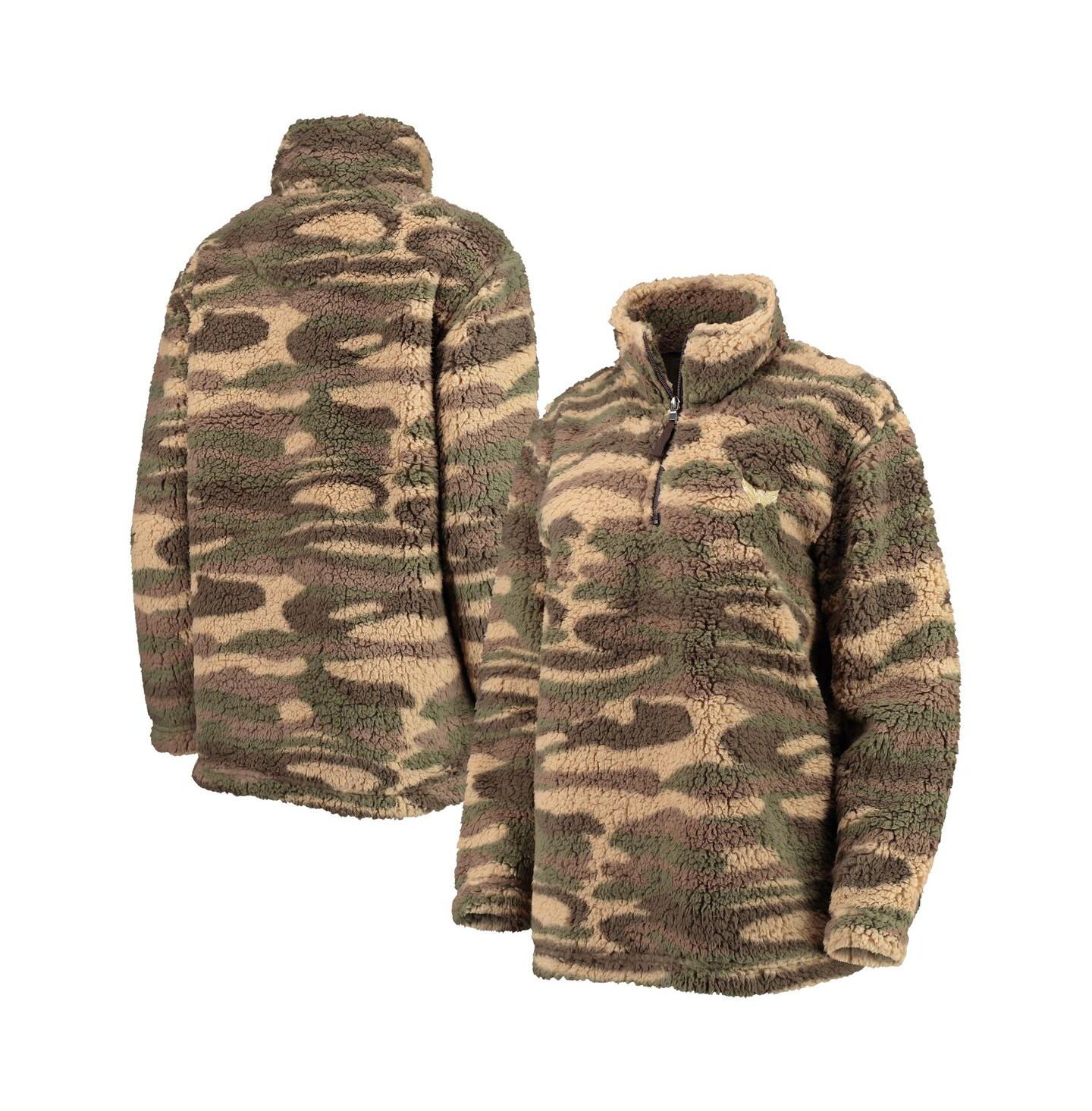 Женская куртка G-III Sports by Carl Banks Camo Washington Capitals Sherpa Quarter-Zip — фото 1