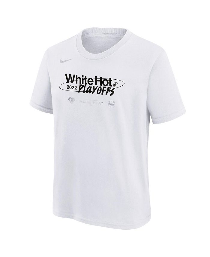 Nike Youth Boys White Miami Heat 2022 NBA Playoffs Mantra T-shirt ...