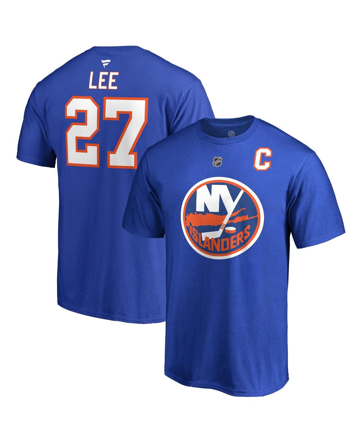 Men's Fanatics Anders LeeNew York Islanders Name and Number T-shirt - Royal