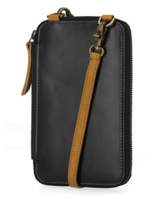 RFID Leather Phone Crossbody Wallet Bag