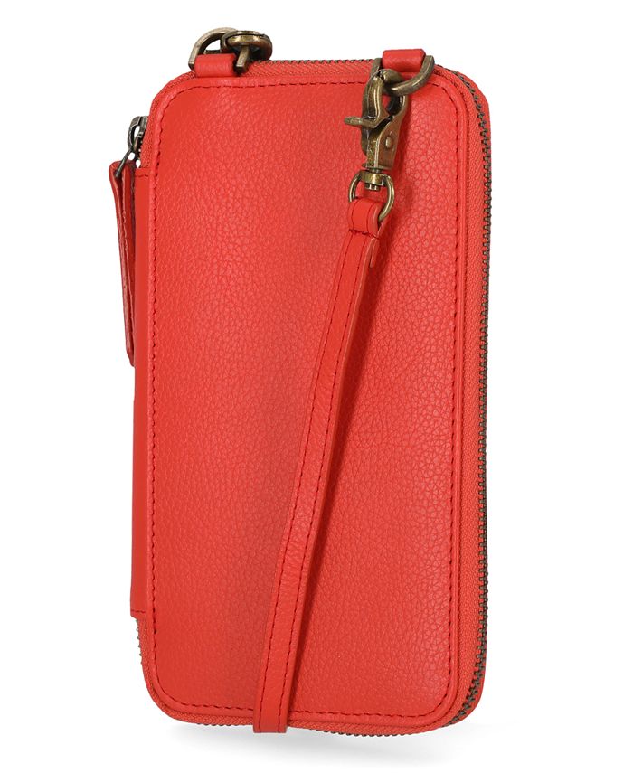 Disfrazado valor evaporación Timberland RFID Leather Phone Crossbody Wallet Bag - Macy's