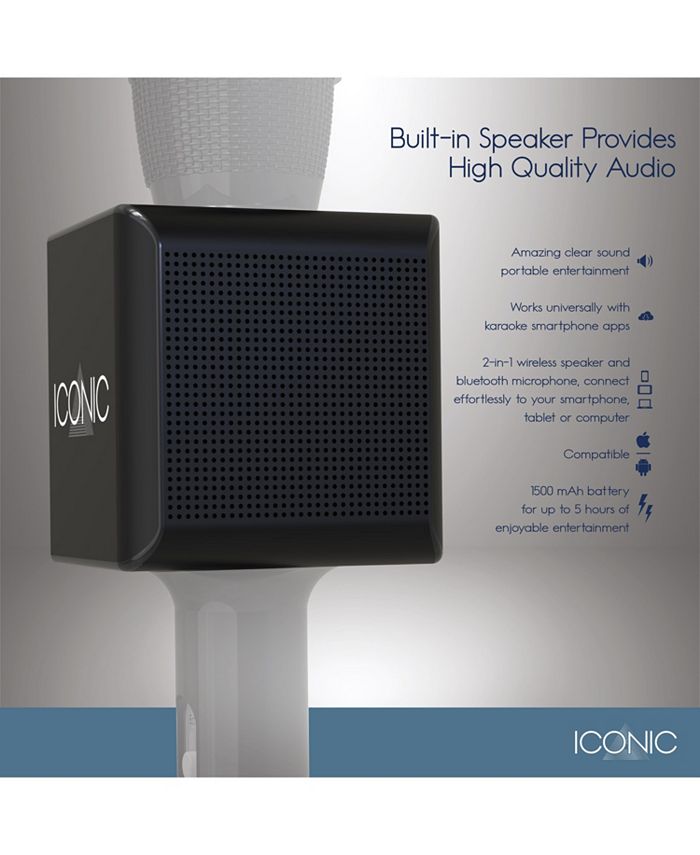 Tzumi Iconic Bluetooth Karaoke Microphone and Speaker Macy's