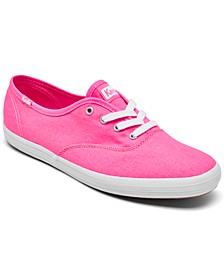Women's Champion Originals Neon Canvas Casual Sneakers from Finish Line