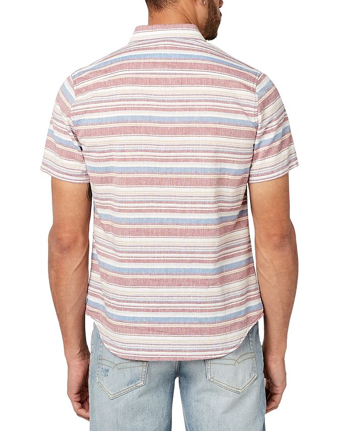 Buffalo David Bitton Men's Softened Linen SIXLE Shirt - Macy's