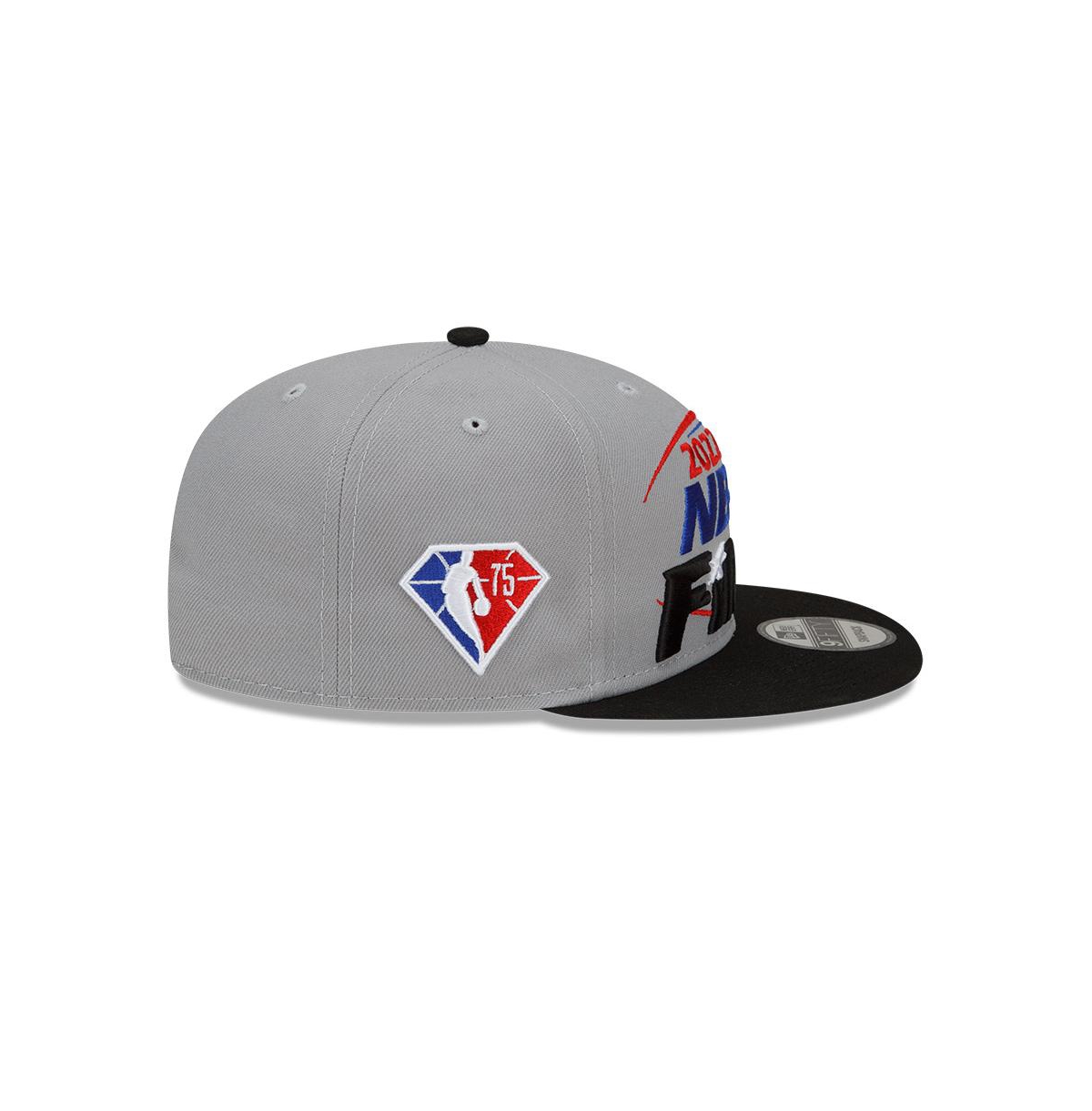 NEW ERA MEN'S NEW ERA GRAY/BLACK BOSTON CELTICS 2022 EASTERN CONFERENCE CHAMPIONS LOCKER ROOM 9FIFTY SNAPBAC 