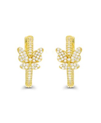 Hoop Earrings in 14K Gold Plated or Sterling Silver