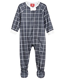 Matching Baby Deer Plaid Footie One-Piece, Created for Macy's