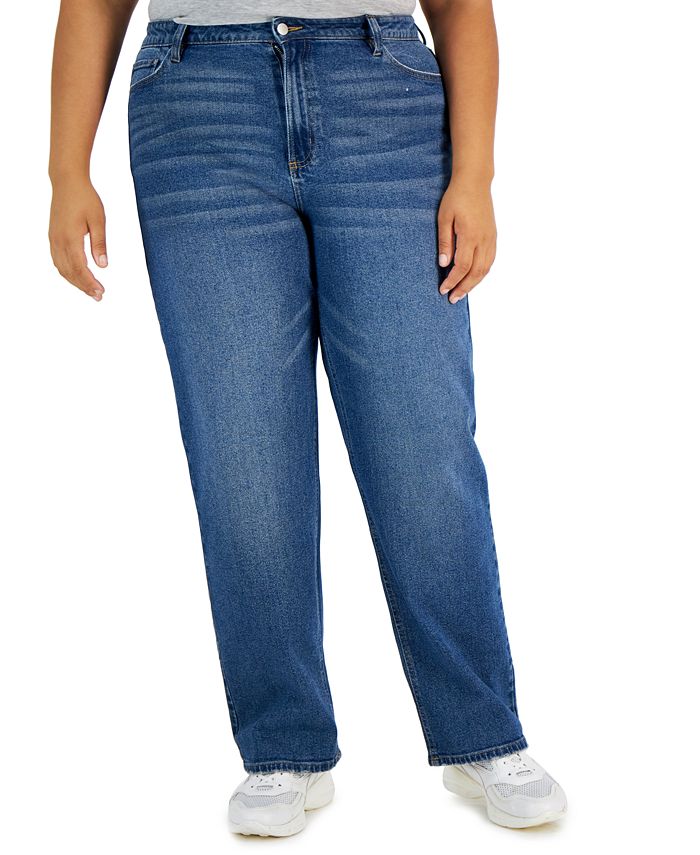 Tinseltown Trendy Plus Size Baggy StraightLeg Jeans & Reviews Jeans