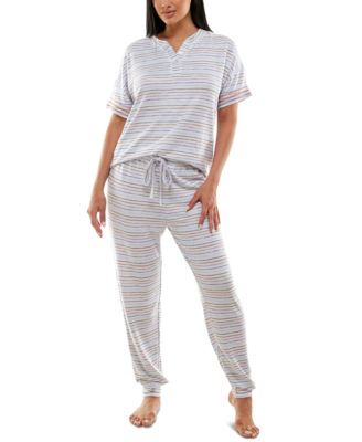 Roudelain - Women's Whisper Luxe Henley Top & Jogger Pants Pajama Set