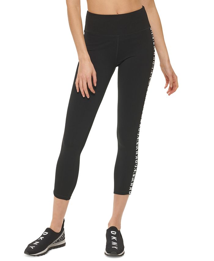DKNY Women's High Shine Sleek High-Waist Zip Leggings - Macy's