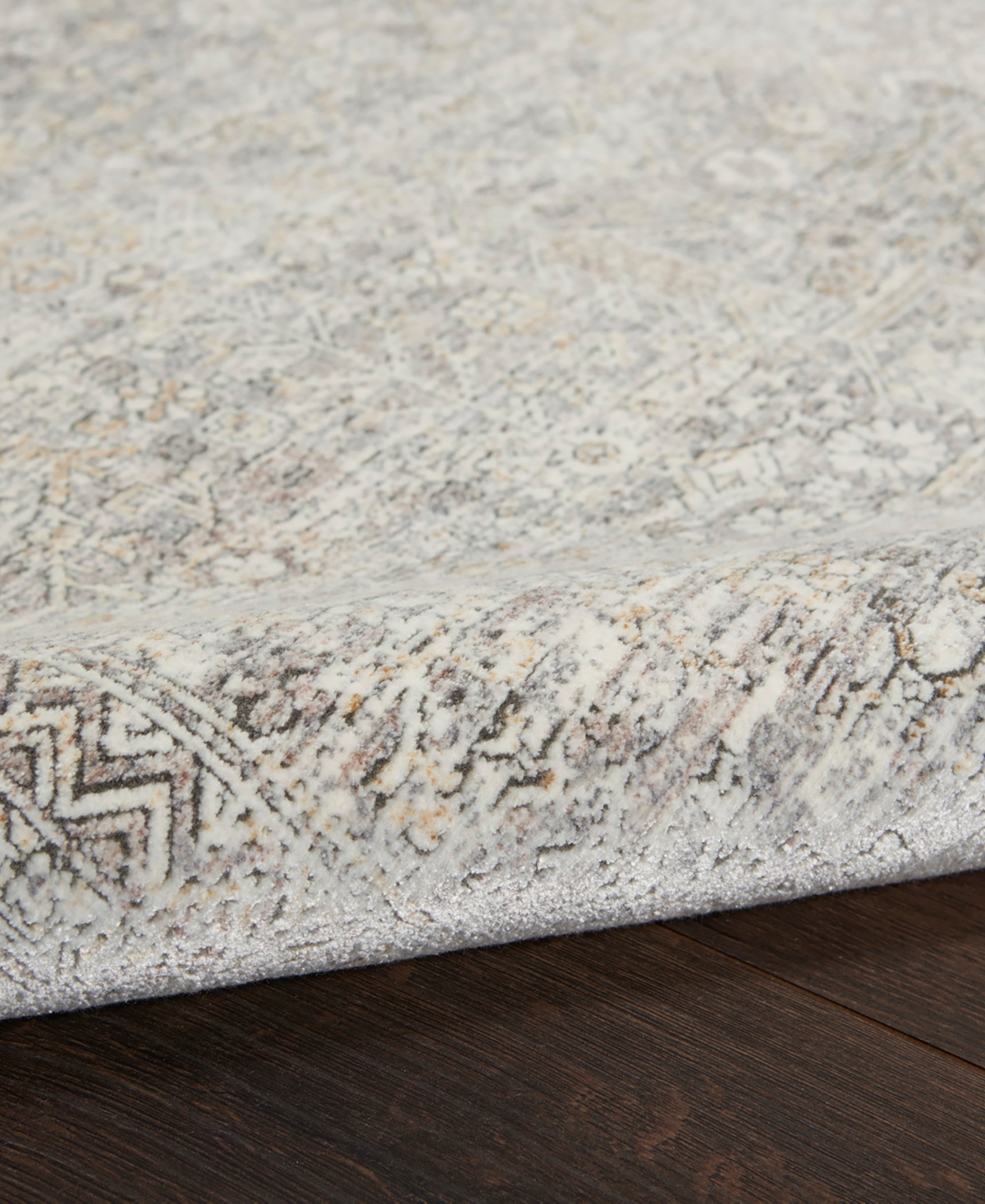 Nourison Home Starry Nights Stn04 8' X 10' Area Rug In Cream,gray