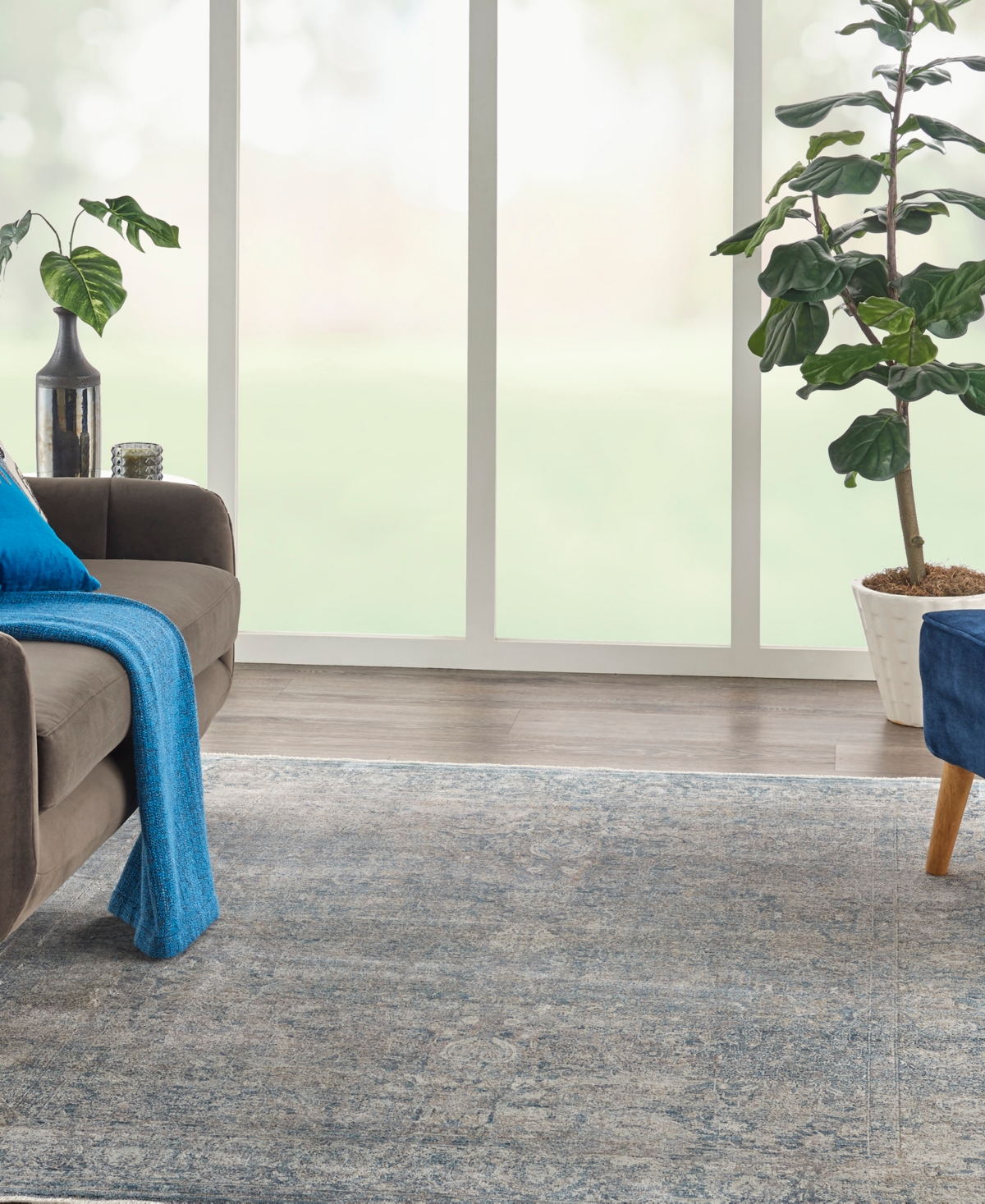 Nourison Home Starry Nights STN01 Area Rug - Blue