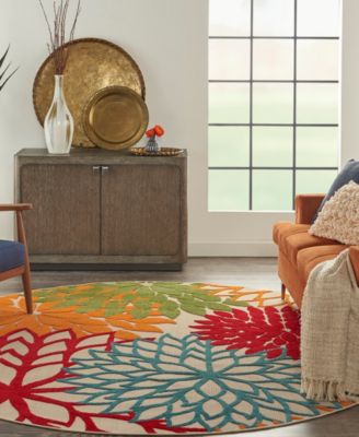 Aloha ALH05 7'10" x 7'10" Round Outdoor Area Rug