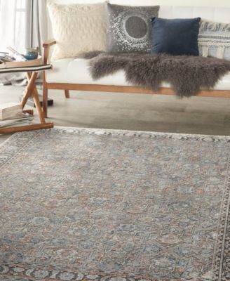 Nourison Home Starry Nights Stn10 Area Rug In Gray,navy