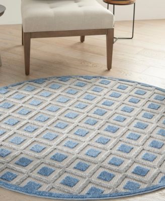 Aloha ALH26 5'3" x 5'3" Round Outdoor Area Rug