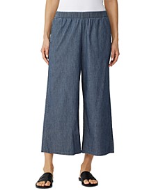 Women's Organic Cotton Pull-On Cropped Pants