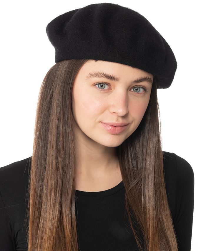 INC International Concepts Solid Beret Hat, Created by Macy's & Reviews - Cold Weather Accessories - Handbags & Accessories Macy's