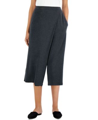 Eileen Fisher - Women's Wide Cropped Wrap Pants